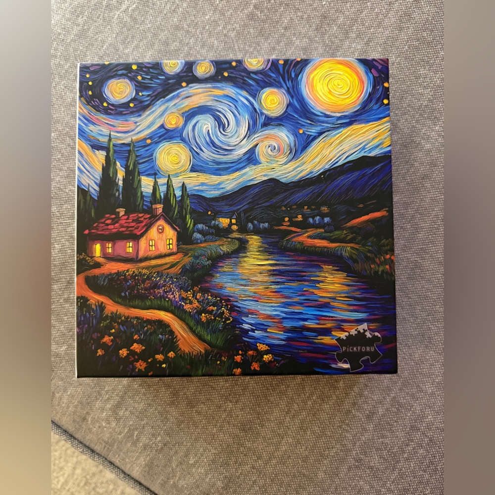 Starry Night Puzzle by - Multicolor
